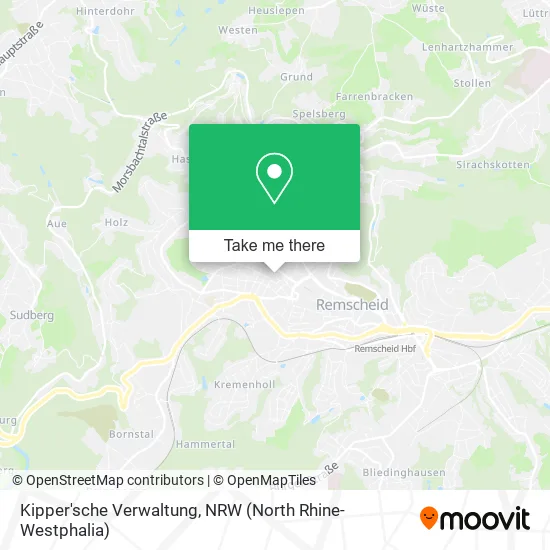 Карта Kipper'sche Verwaltung