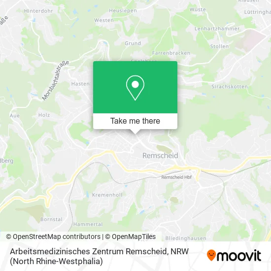Карта Arbeitsmedizinisches Zentrum Remscheid