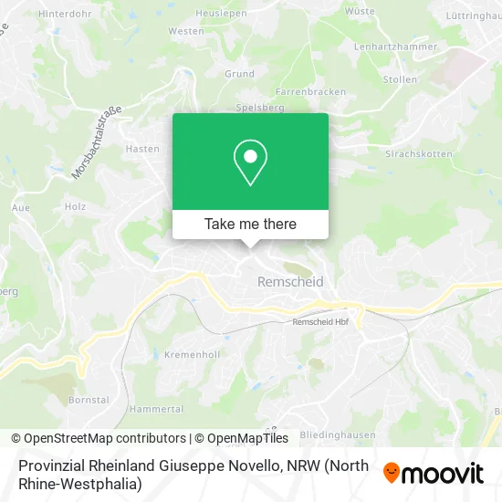 Карта Provinzial Rheinland Giuseppe Novello