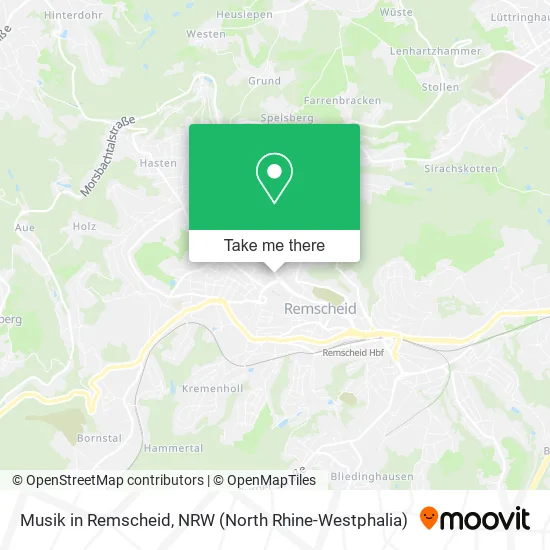Карта Musik in Remscheid