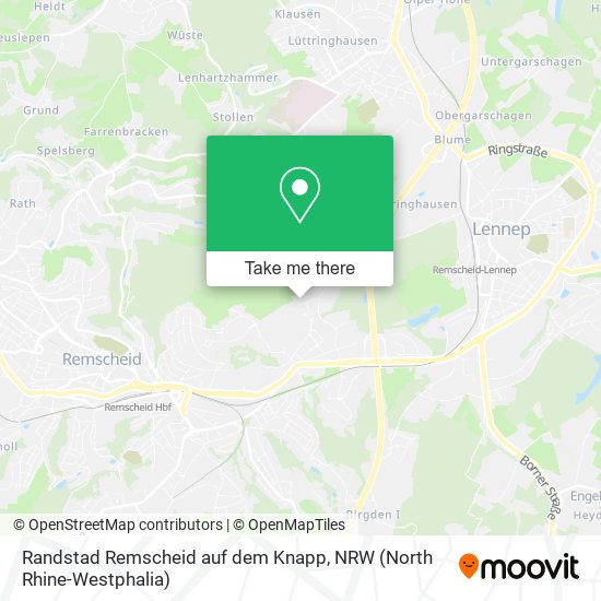 Randstad Remscheid auf dem Knapp map