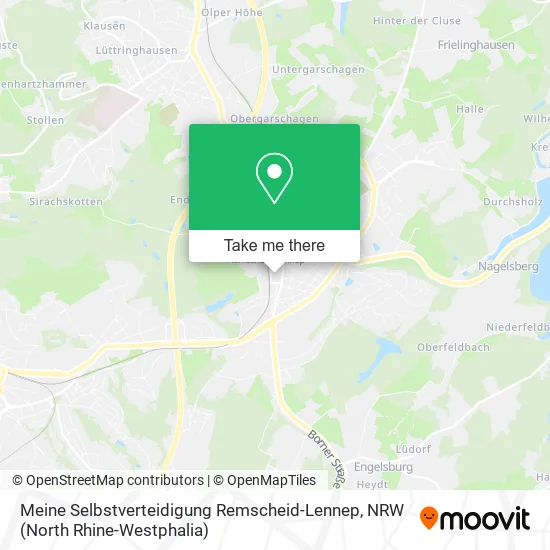 Карта Meine Selbstverteidigung Remscheid-Lennep