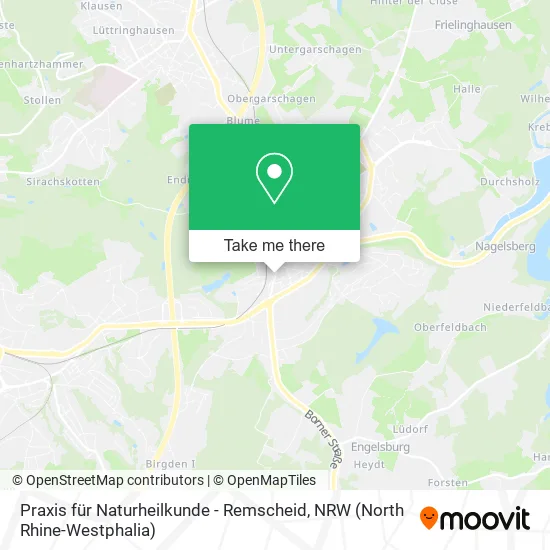 Карта Praxis für Naturheilkunde - Remscheid