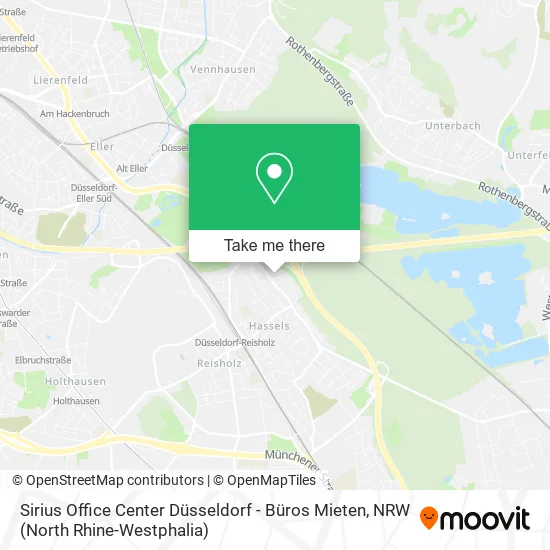 Карта Sirius Office Center Düsseldorf - Büros Mieten