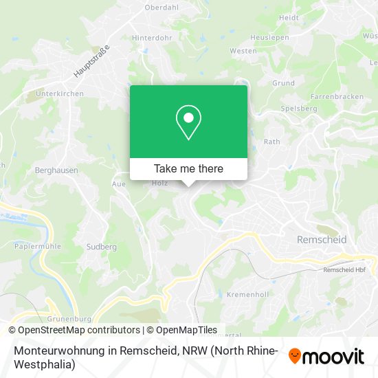 Monteurwohnung in Remscheid map