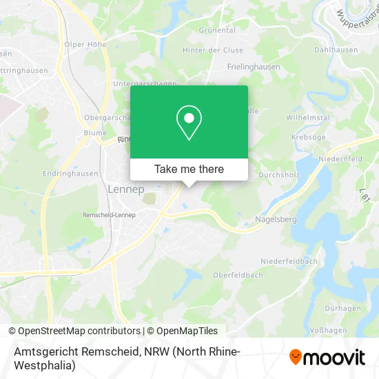 Карта Amtsgericht Remscheid