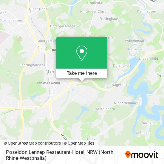 Poseidon Lennep Restaurant-Hotel map