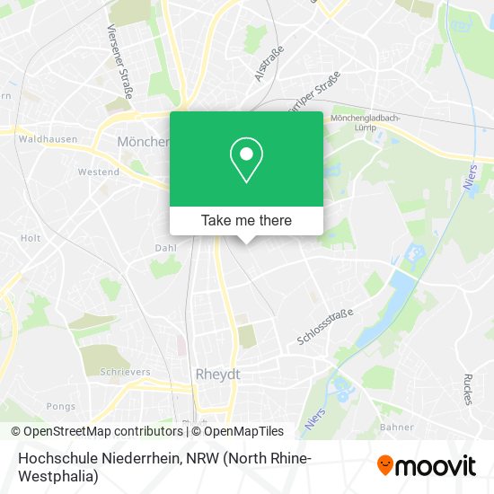 Hochschule Niederrhein map