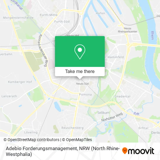 Карта Adebio Forderungsmanagement