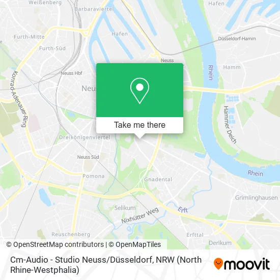 Карта Cm-Audio - Studio Neuss / Düsseldorf