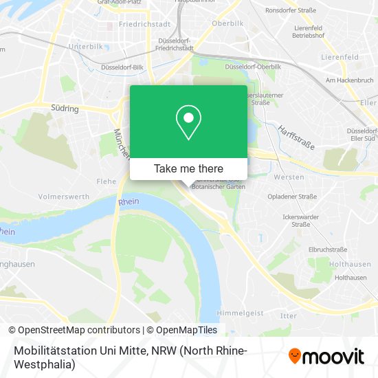 Mobilitätstation Uni Mitte map