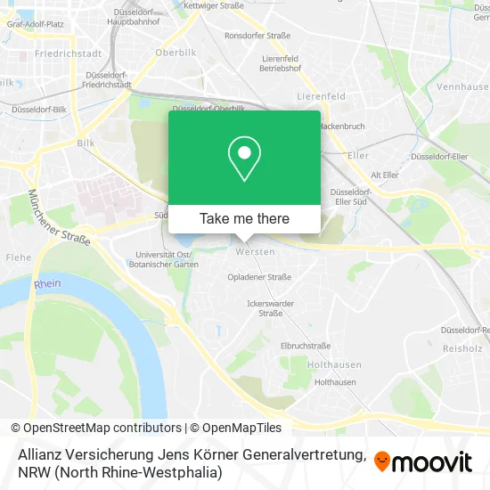 Карта Allianz Versicherung Jens Körner Generalvertretung