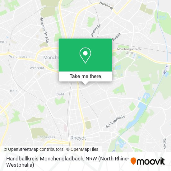 Handballkreis Mönchengladbach map
