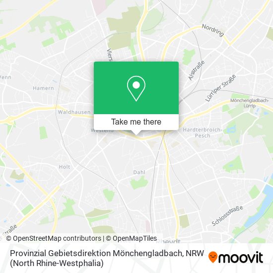 Provinzial Gebietsdirektion Mönchengladbach map