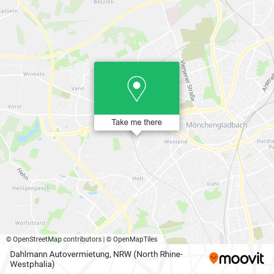 Dahlmann Autovermietung map