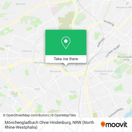 Mönchengladbach Ohne Hindenburg map