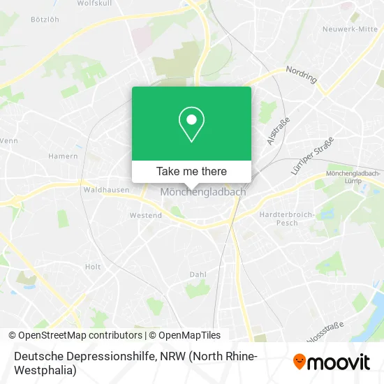 Карта Deutsche Depressionshilfe