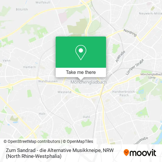 Карта Zum Sandrad - die Alternative Musikkneipe