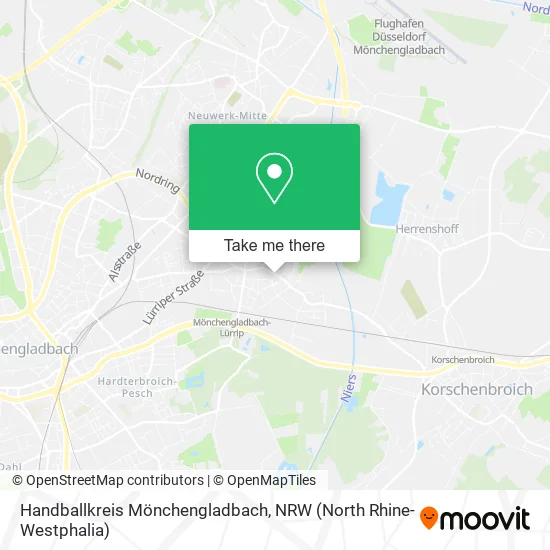 Карта Handballkreis Mönchengladbach