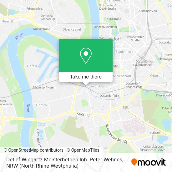 Карта Detlef Wingartz Meisterbetrieb Inh. Peter Wehnes