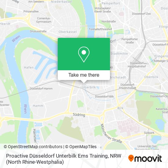 Proactive Düsseldorf Unterbilk Ems Training map