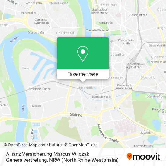 Карта Allianz Versicherung Marcus Wilczak Generalvertretung