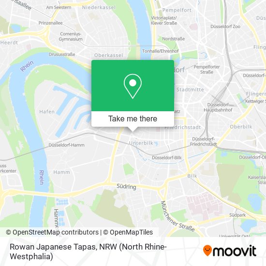 Rowan Japanese Tapas map