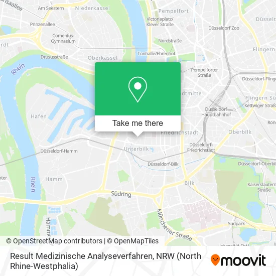 Карта Result Medizinische Analyseverfahren