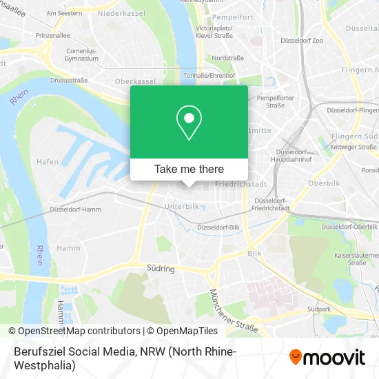 Карта Berufsziel Social Media