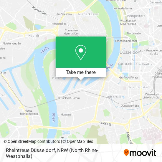 Rheintreue Düsseldorf map