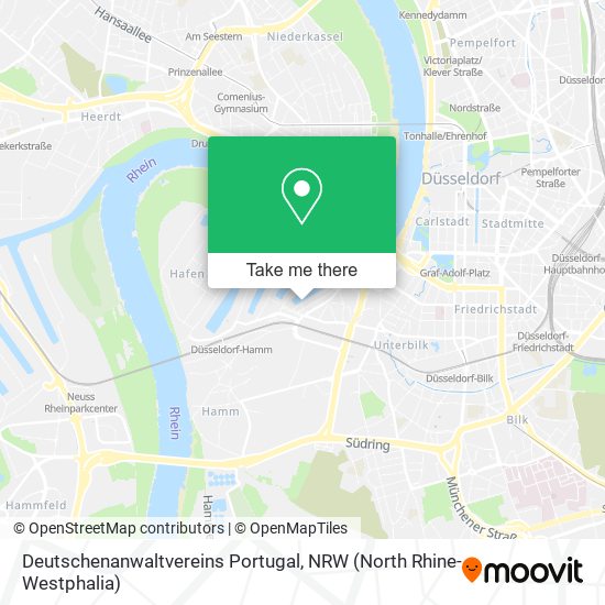 Deutschenanwaltvereins Portugal map