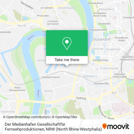 Der Medienhafen Gesellschaftfür Fernsehproduktionen map