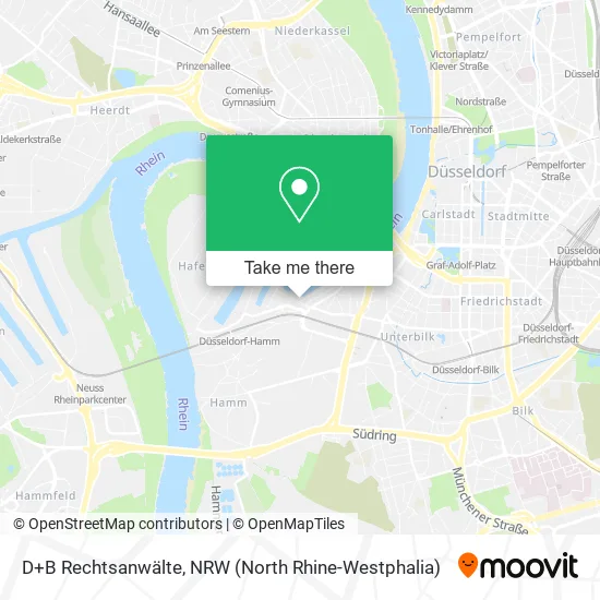 Карта D+B Rechtsanwälte