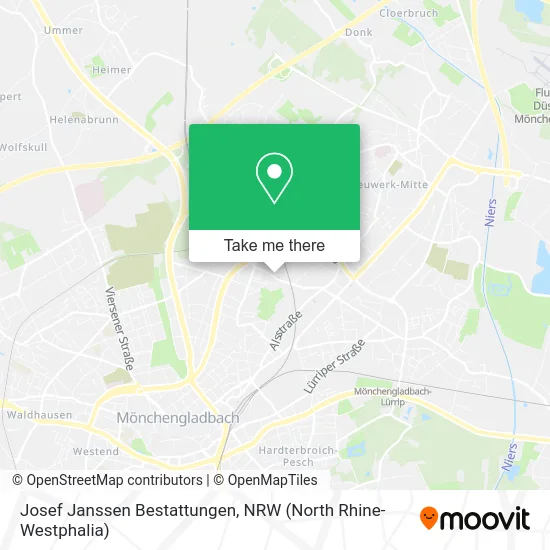 Карта Josef Janssen Bestattungen