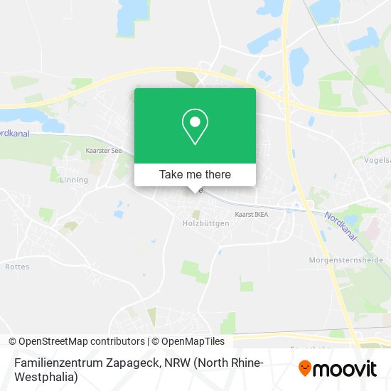 Familienzentrum Zapageck map
