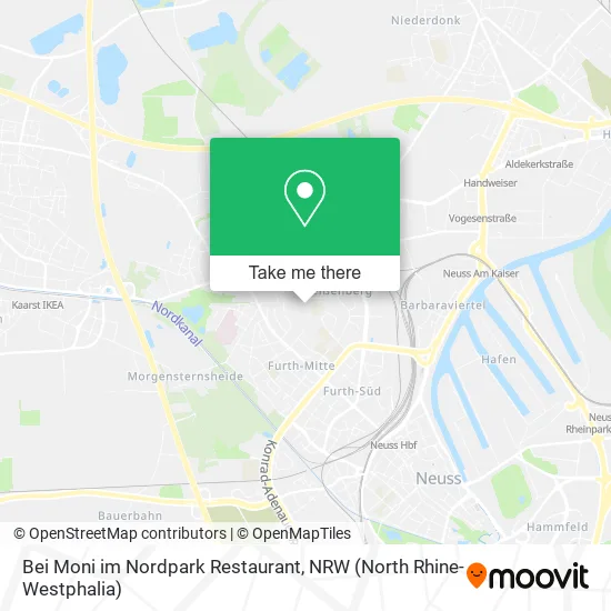 Карта Bei Moni im Nordpark Restaurant