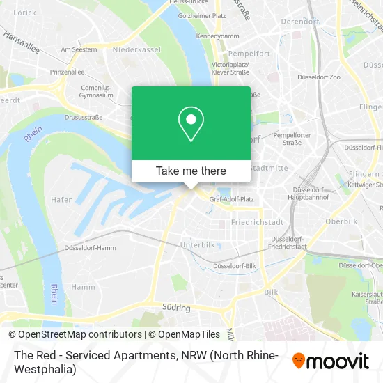 The Red - Serviced Apartments map