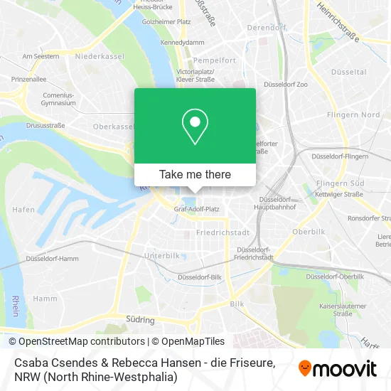 Карта Csaba Csendes & Rebecca Hansen - die Friseure