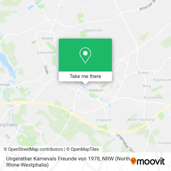 Карта Ungerather Karnevals Freunde von 1978