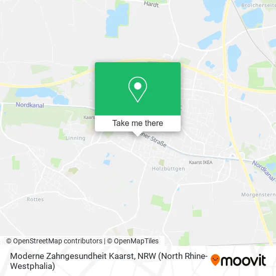 Карта Moderne Zahngesundheit Kaarst