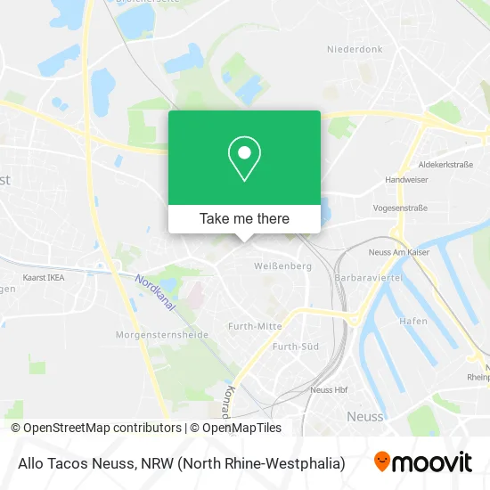 Карта Allo Tacos Neuss