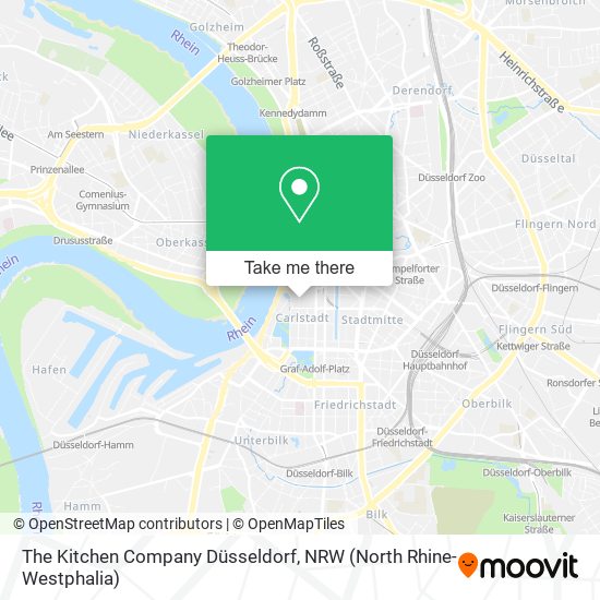 The Kitchen Company Düsseldorf map