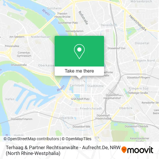 Карта Terhaag & Partner Rechtsanwälte - Aufrecht.De