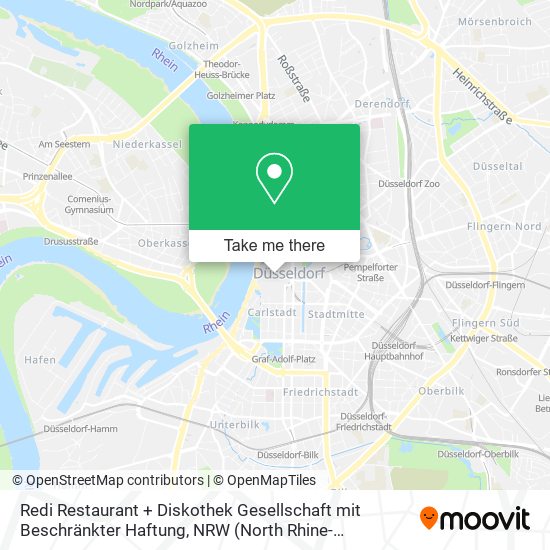 Карта Redi Restaurant + Diskothek Gesellschaft mit Beschränkter Haftung