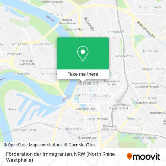 Карта Förderation der Immigranten