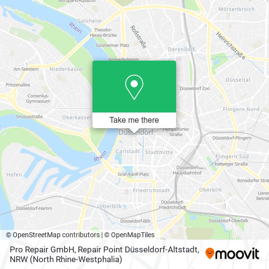 Карта Pro Repair GmbH, Repair Point Düsseldorf-Altstadt