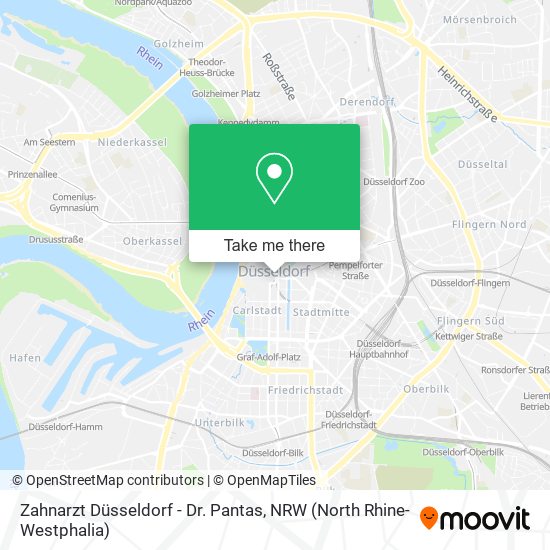 Zahnarzt Düsseldorf - Dr. Pantas map