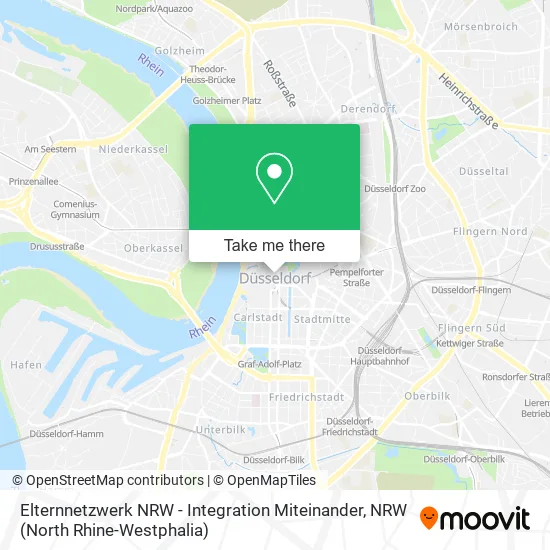 Карта Elternnetzwerk NRW - Integration Miteinander