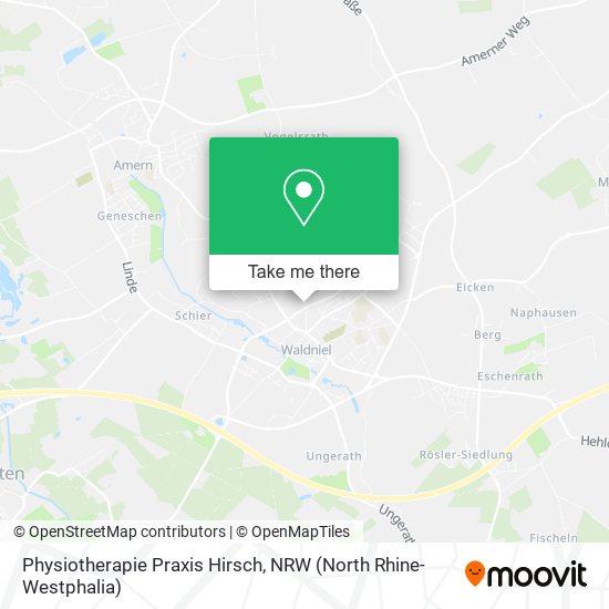 Physiotherapie Praxis Hirsch map