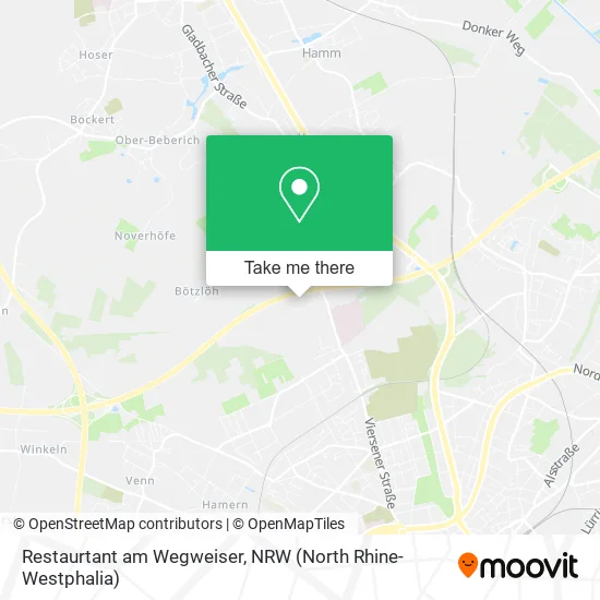 Карта Restaurtant am Wegweiser